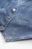 Denim -knap vest sold by Micas