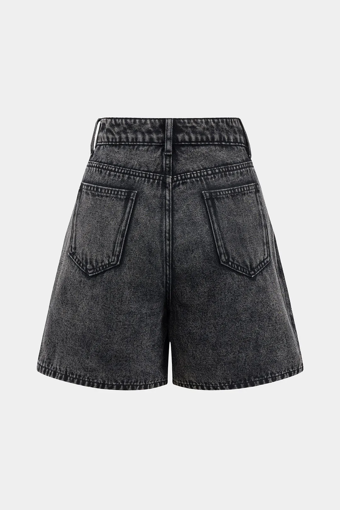 Denim plisserede vaskede shorts sold by Micas product image thumbnail 2