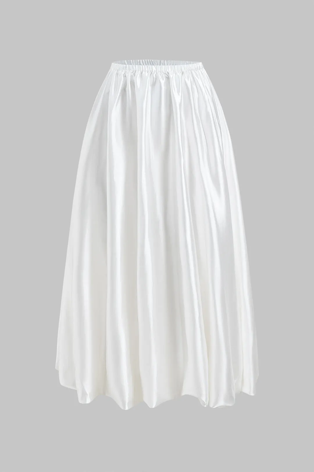 Satin høj talje nederdel sold by Micas