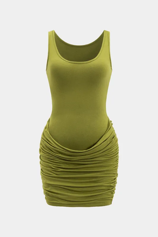 Ruched ærmeløs mini kjole sold by Micas