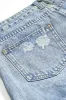 Denim vaskede knaplommehorts sold by Micas
