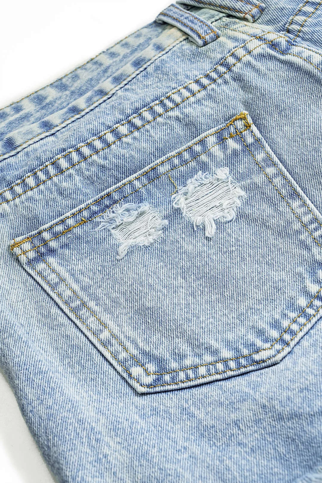 Denim vaskede knaplommehorts sold by Micas product image thumbnail 5