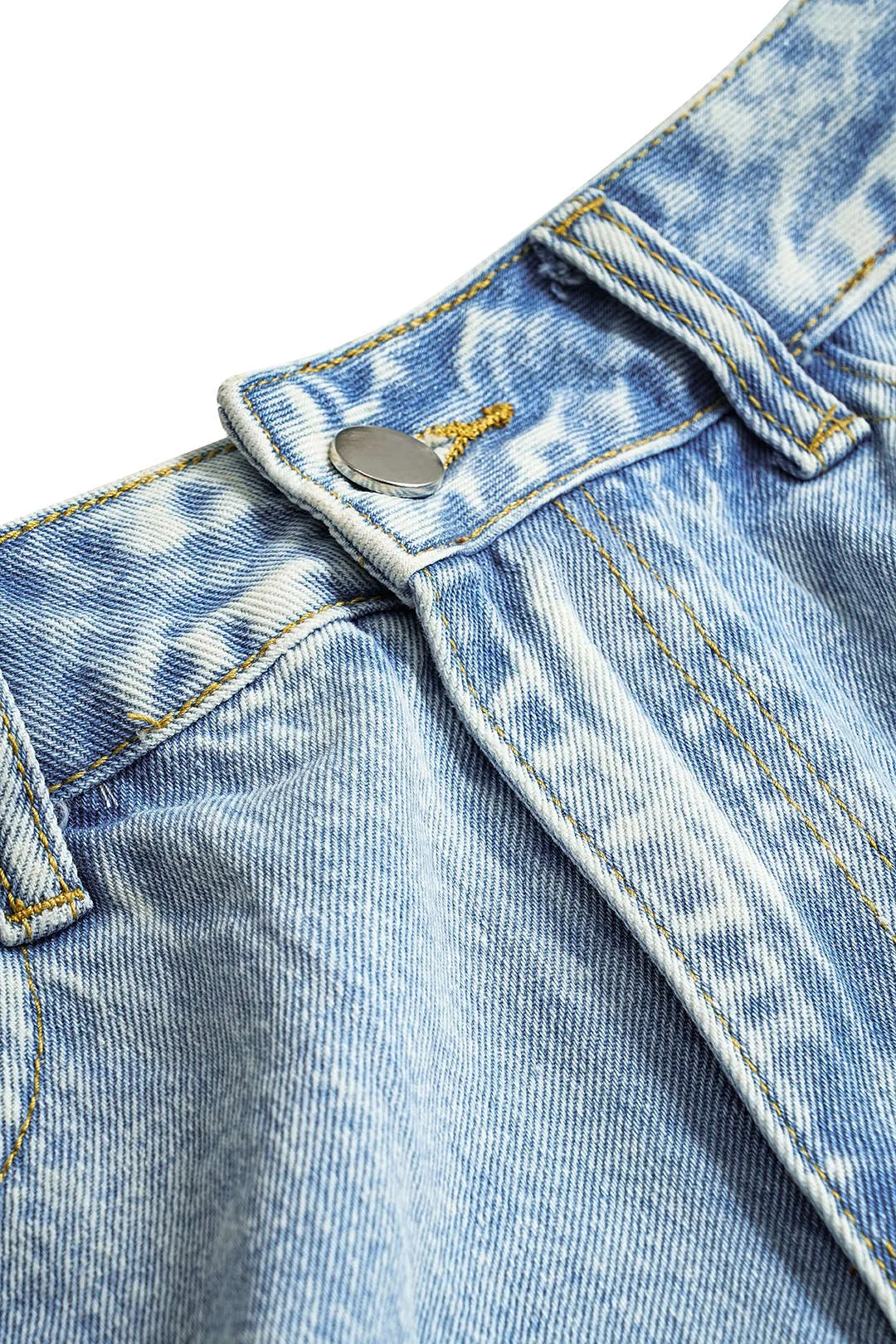 Denim vaskede knaplommehorts sold by Micas product image thumbnail 3