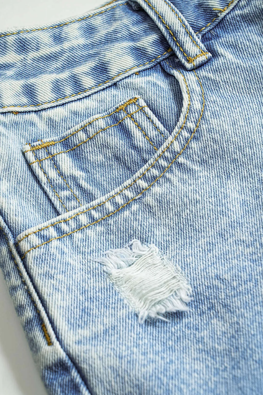 Denim vaskede knaplommehorts sold by Micas product image thumbnail 4