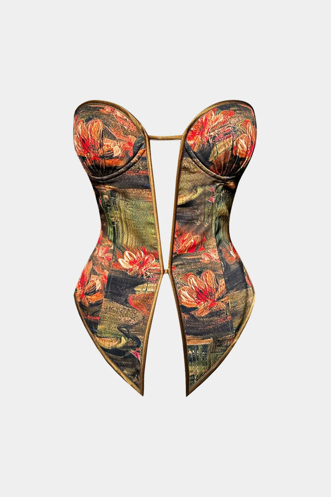 Jacquard Corset Detalje Cami Top sold by Micas product image thumbnail 3