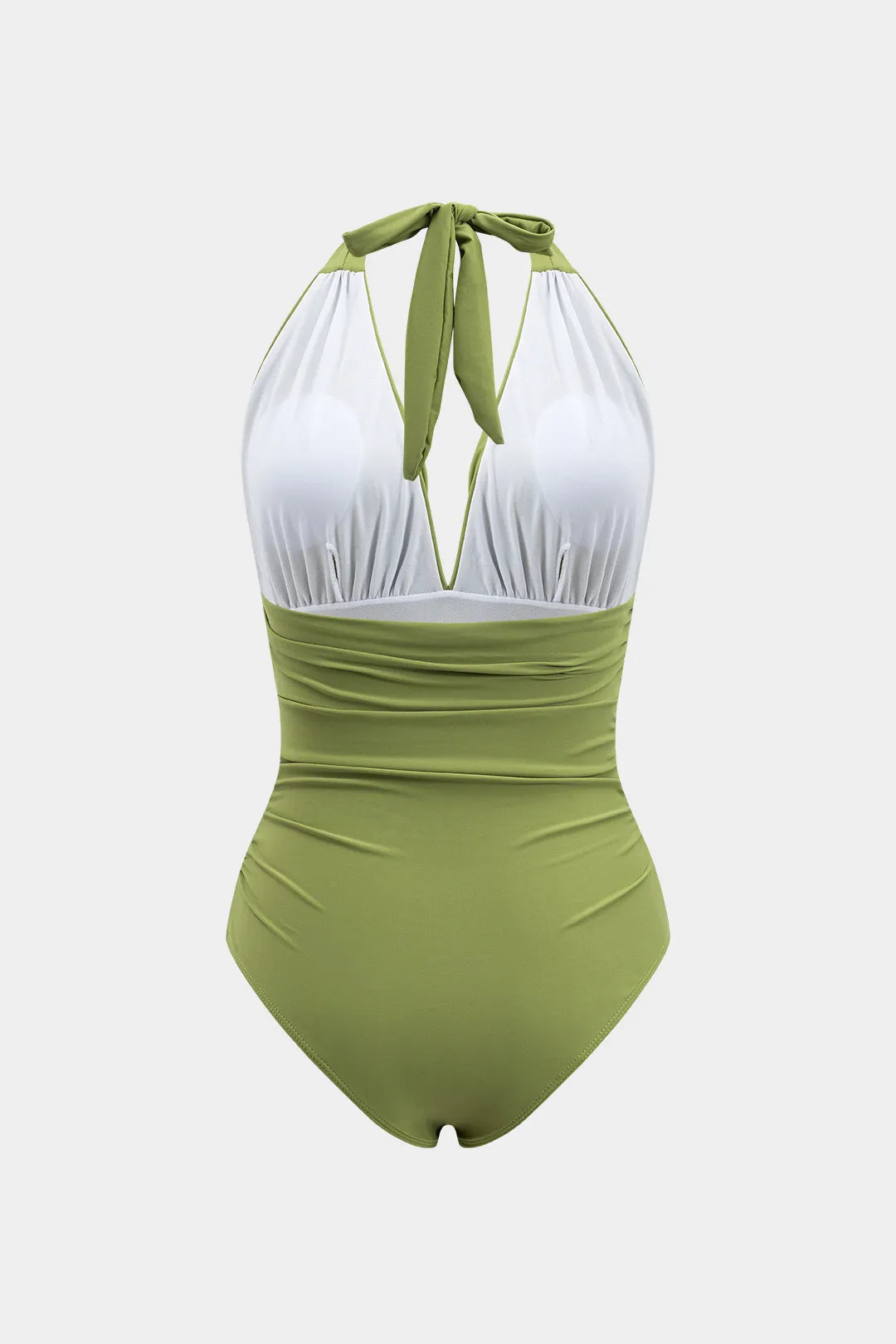 Tie halter rygfri v-hals-badedragt i ét stykke sold by Micas product image thumbnail 2