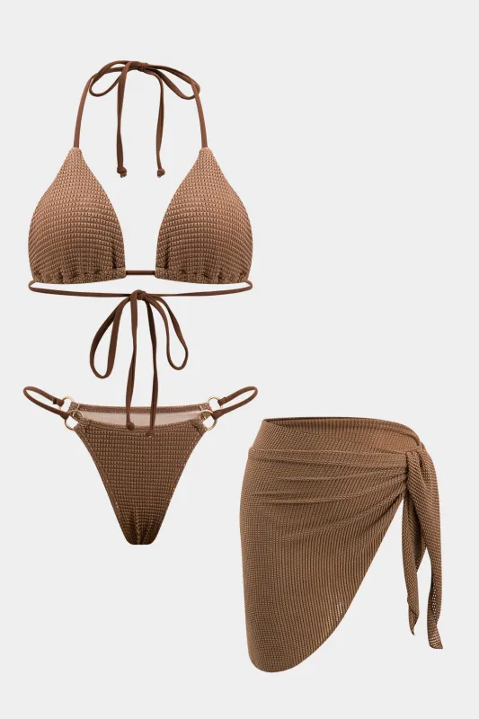 Tie-up 3-delt bikini-sæt sold by Micas