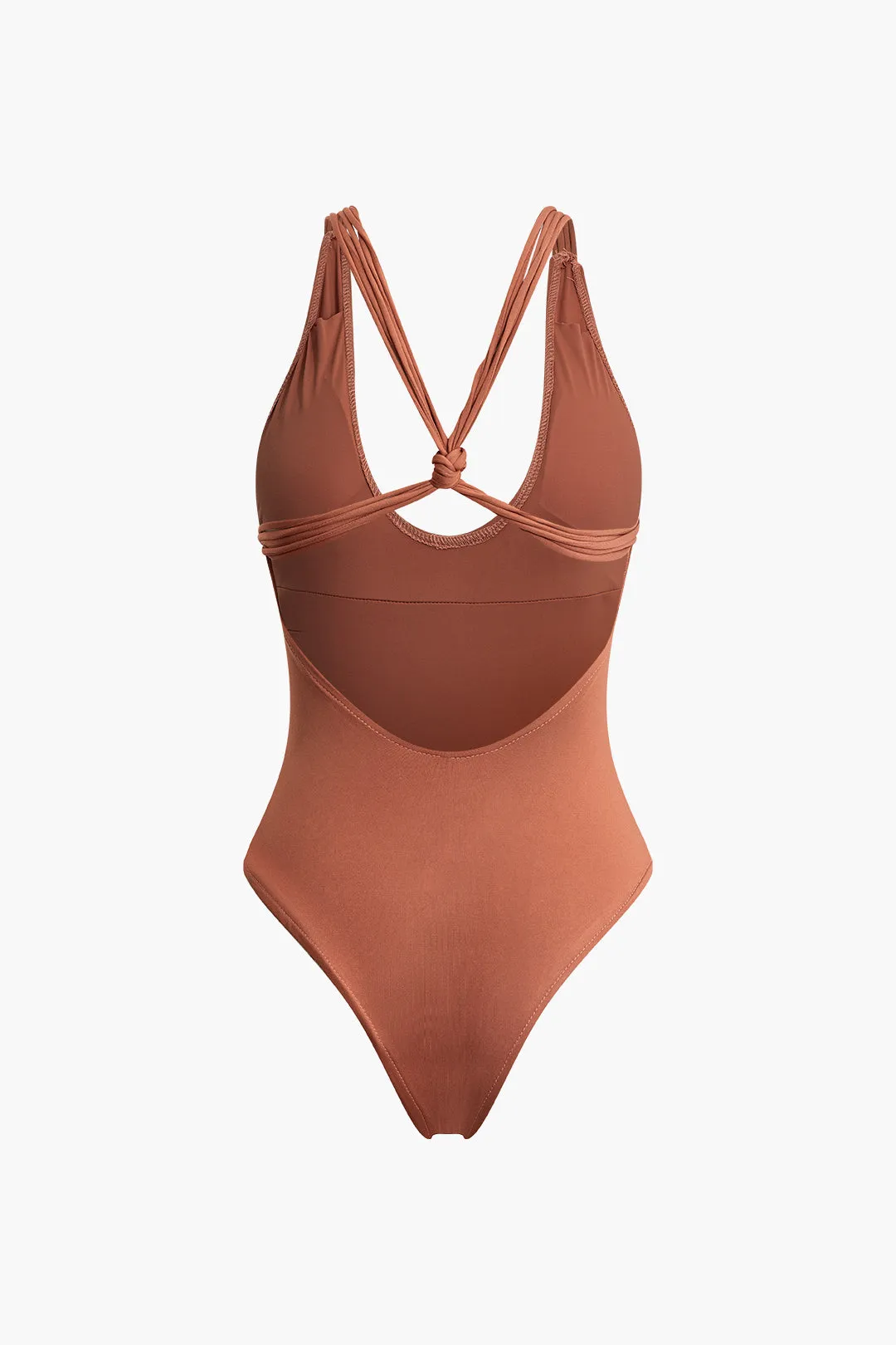 Krydsede knude udskåret bagløst badedragt i ét stykke sold by Micas product image thumbnail 2