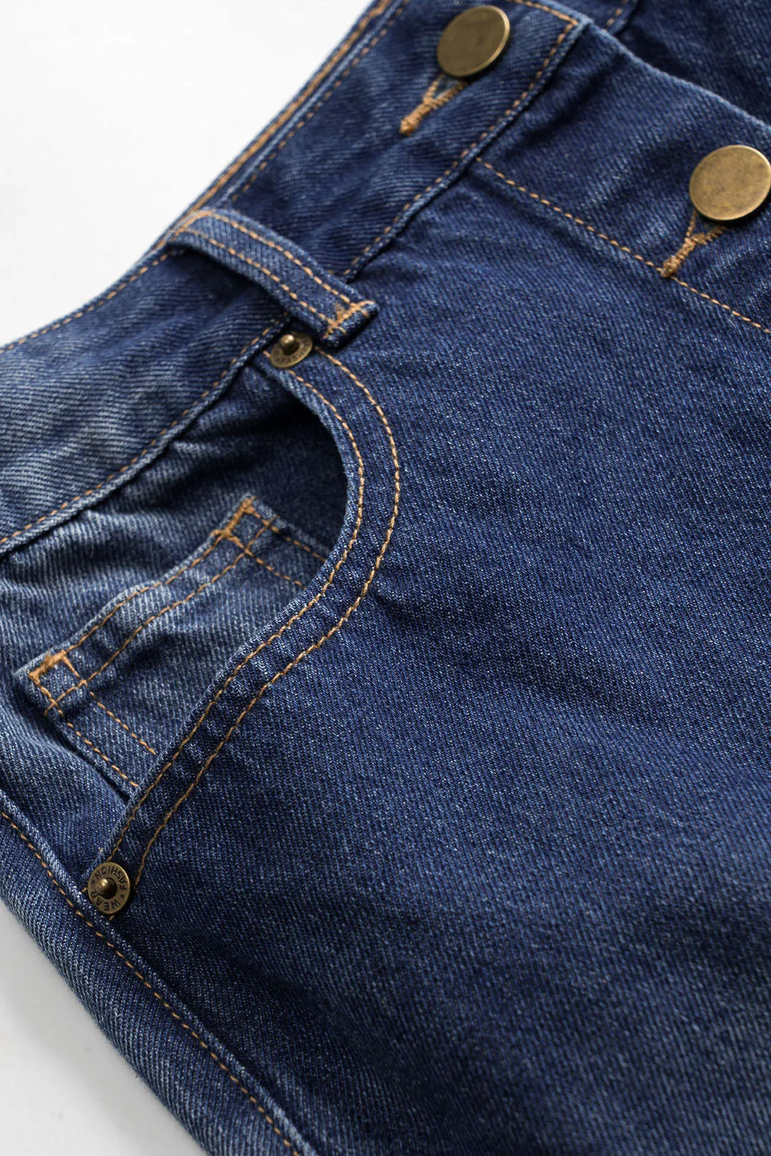 Denim High Slit High Waist Skirt sold by Micas product image thumbnail 4