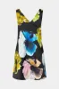 Floral Print V-Neck Sleeveless Mini Dress sold by Micas