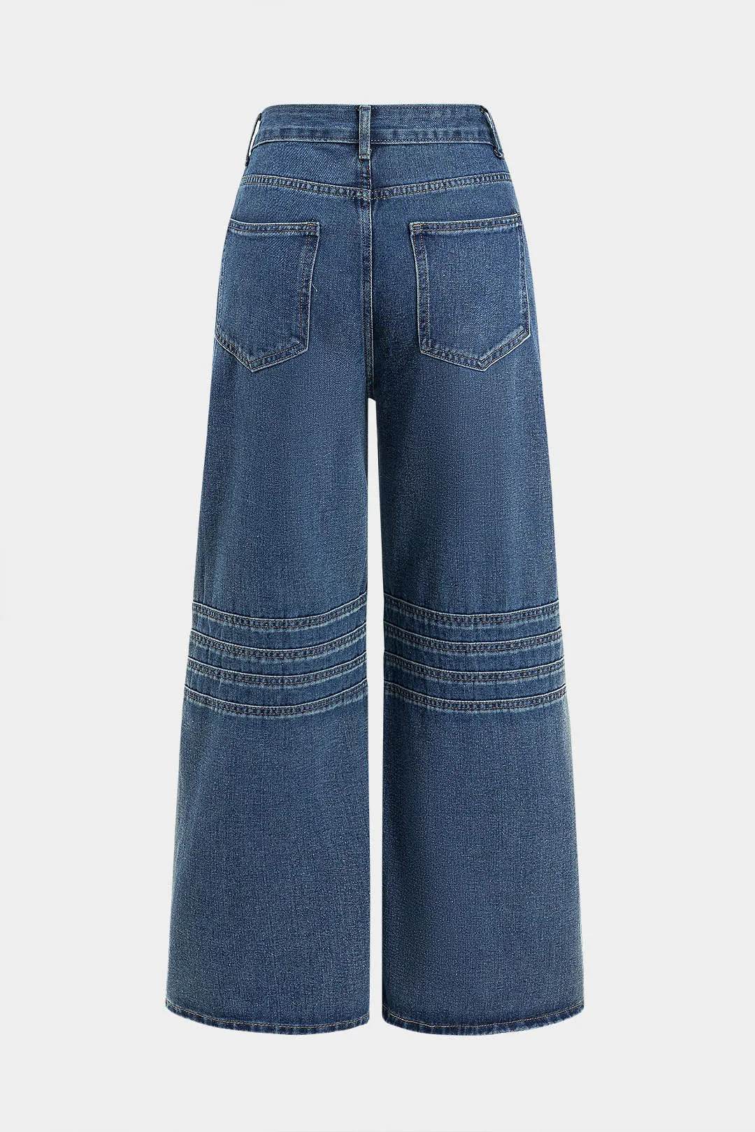 Denim rippede brede ben jeans sold by Micas product image thumbnail 2