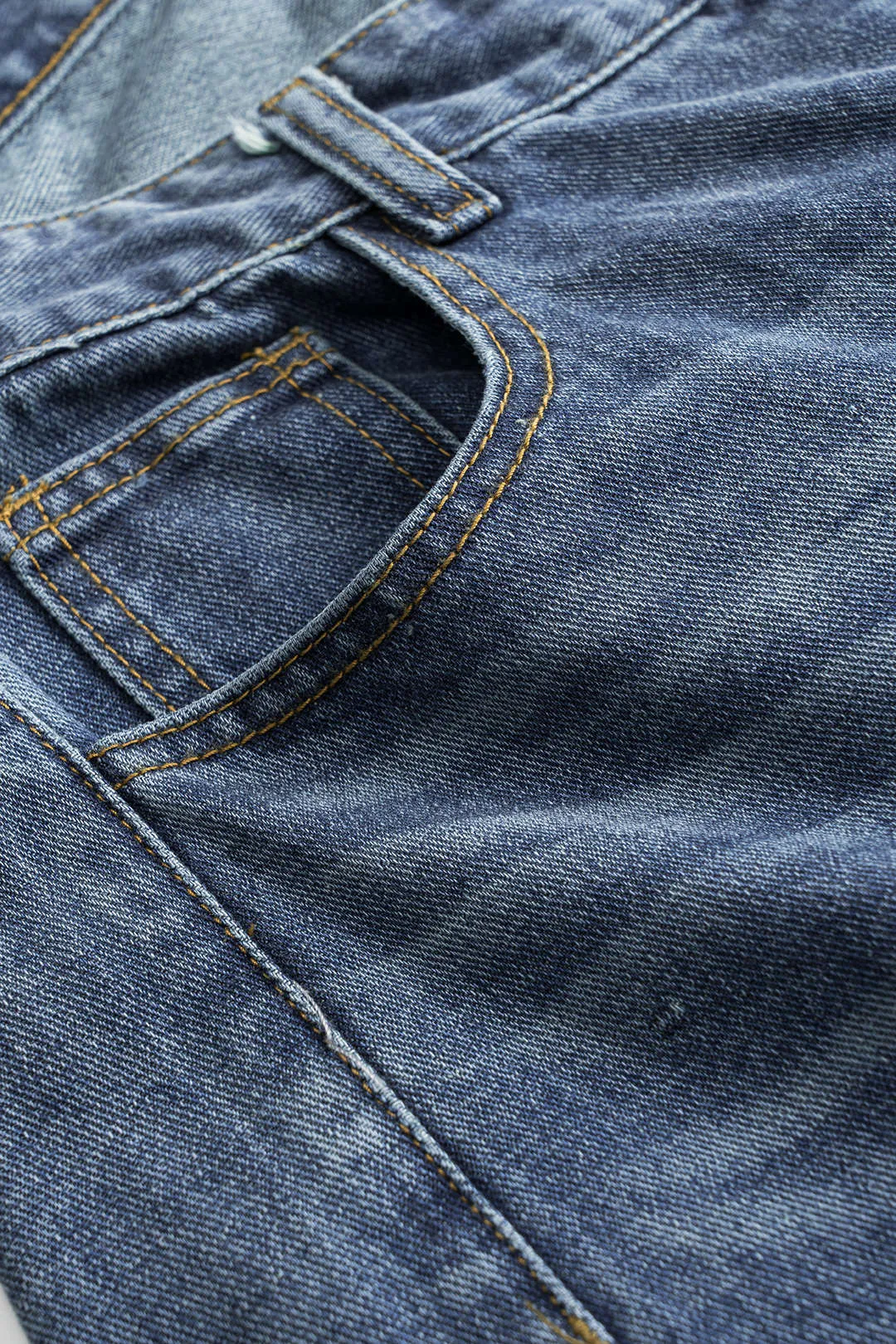 Denim asymmetriske jeans med høj talje sold by Micas product image thumbnail 3