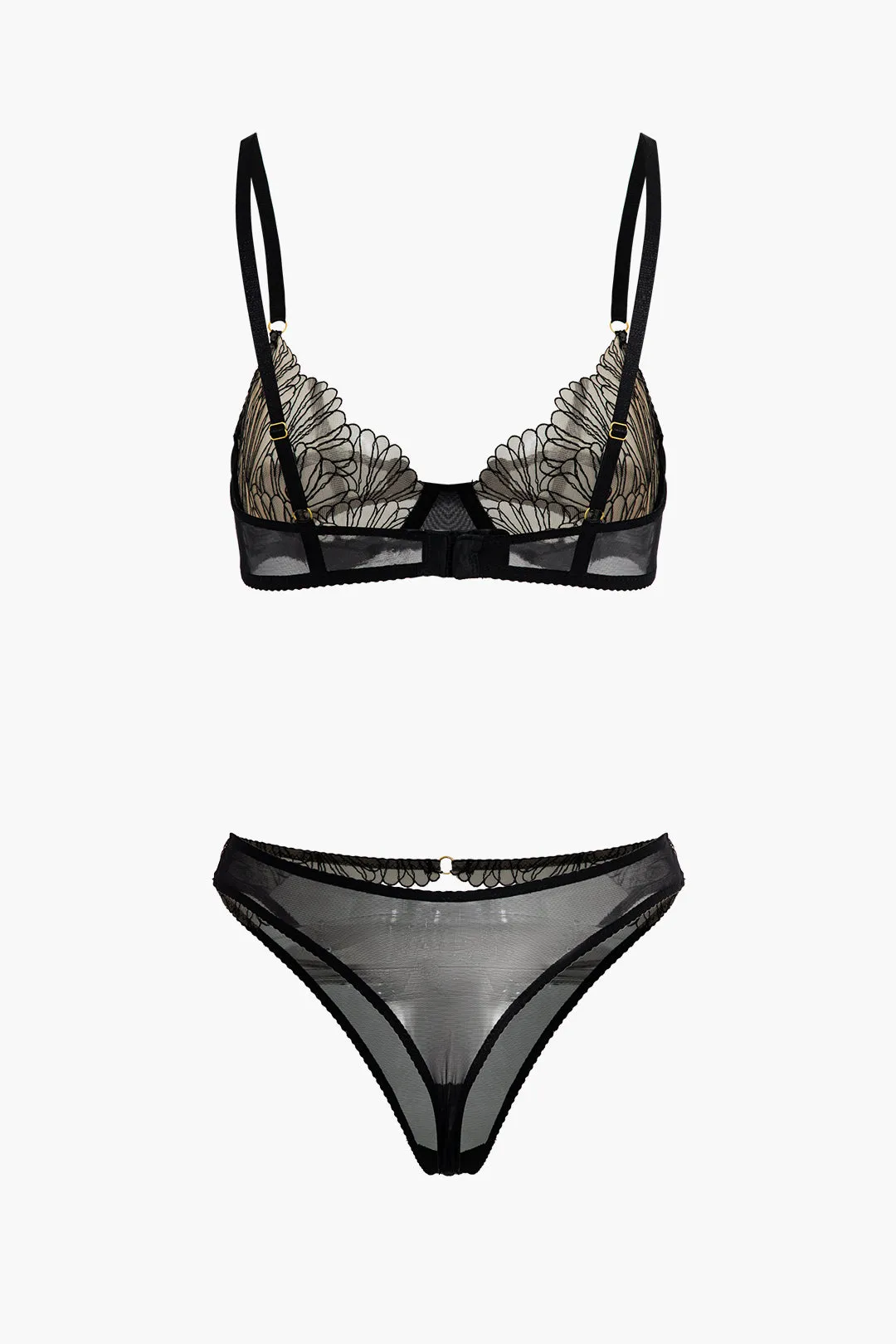 Broderet blonder todelt lingeri sold by Micas product image thumbnail 2