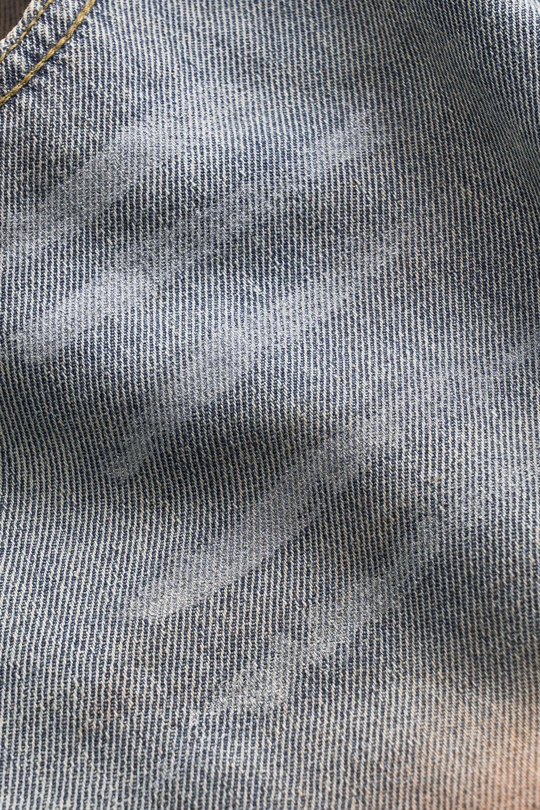 Denim vasket rhinestone lige ben jean sold by Micas product image thumbnail 3