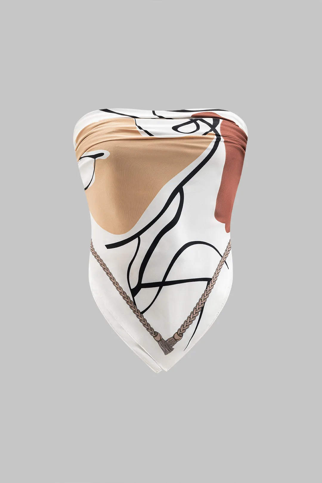 Geometrisk mønster tørklæde sold by Micas