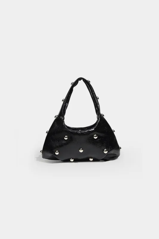 Læder faux metal kobling taske sold by Micas