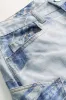 Denim trykte brede ben jeans sold by Micas