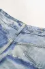 Denim trykte brede ben jeans sold by Micas