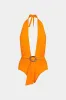 Rygfri V-hals halter bodysuit sold by Micas