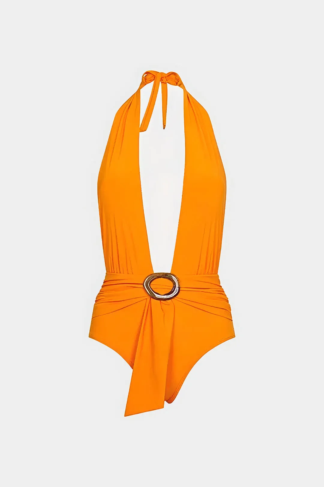 Rygfri V-hals halter bodysuit sold by Micas