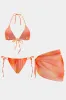 Ombre Print Mesh Tie-Up Bikini Set sold by Micas