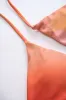 Ombre Print Mesh Tie-Up Bikini Set sold by Micas