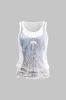 Retro Print Tank Top sold by Micas
