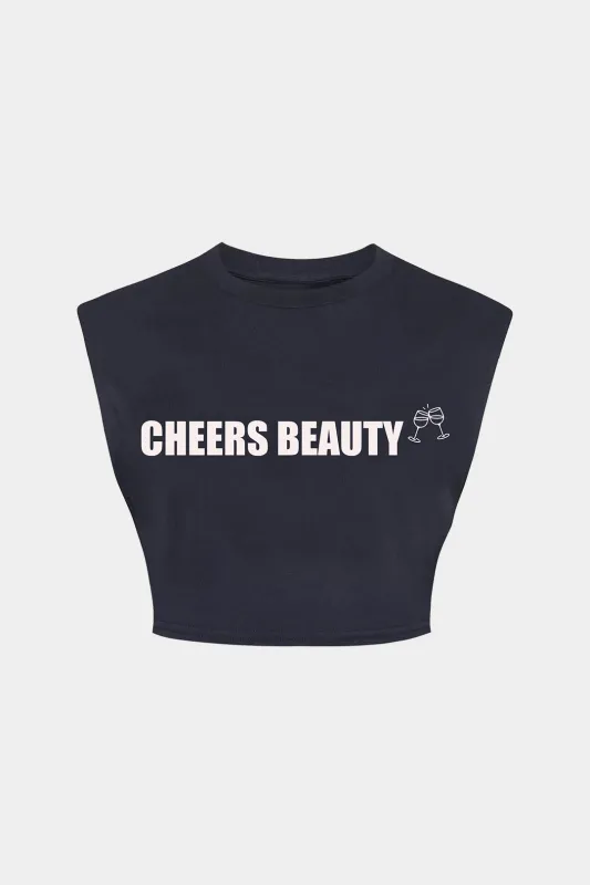 Brevprint ærmeløs t-shirt sold by Micas