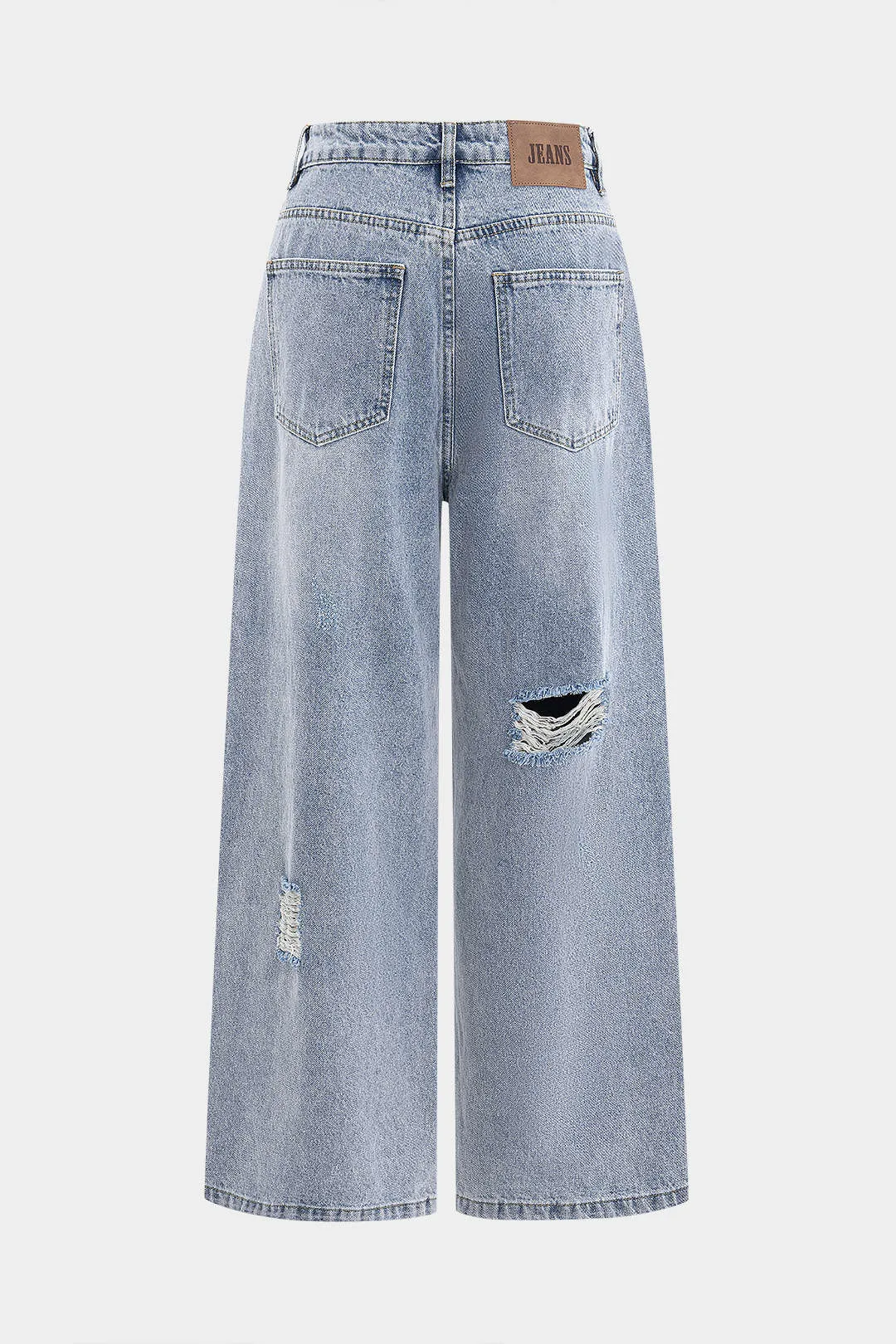 Denim udskåret brede ben jeans sold by Micas product image thumbnail 2