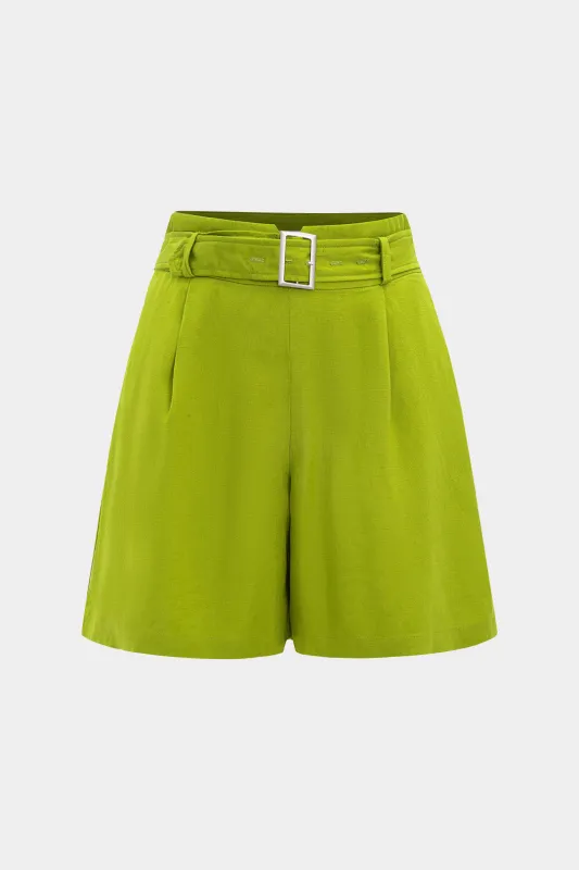 Solid bæltet shorts sold by Micas