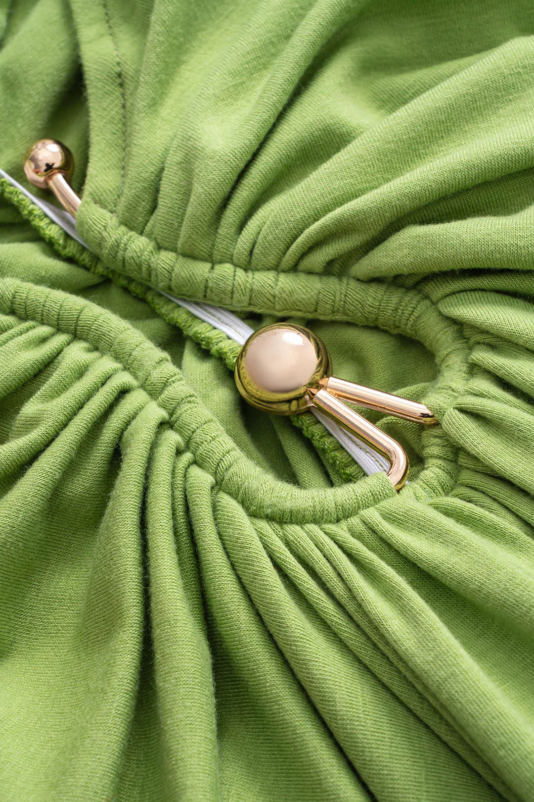 Metallisk ruched udskåret nederdel sold by Micas product image thumbnail 3