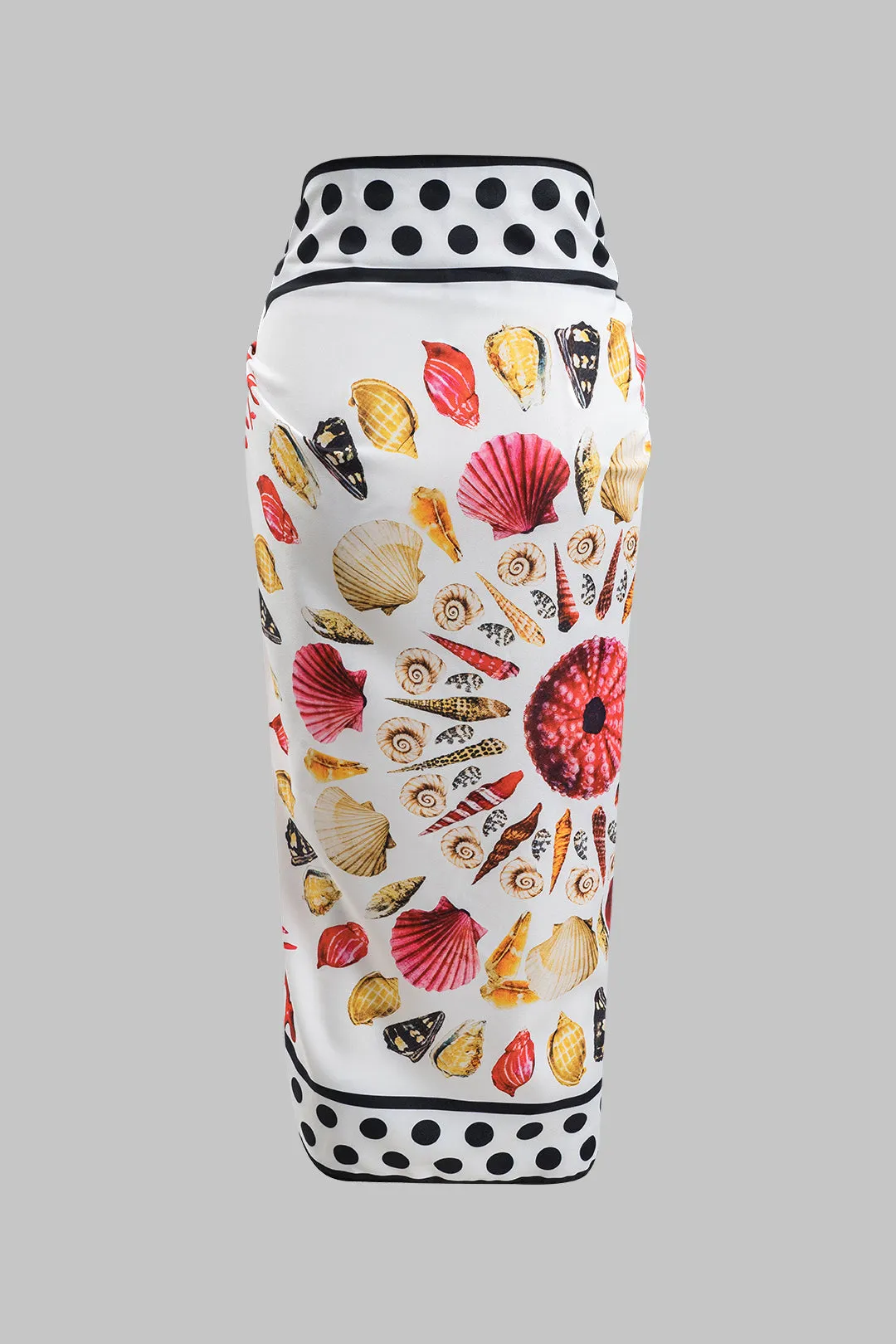 Tropisk print satin nederdel sold by Micas product image thumbnail 2