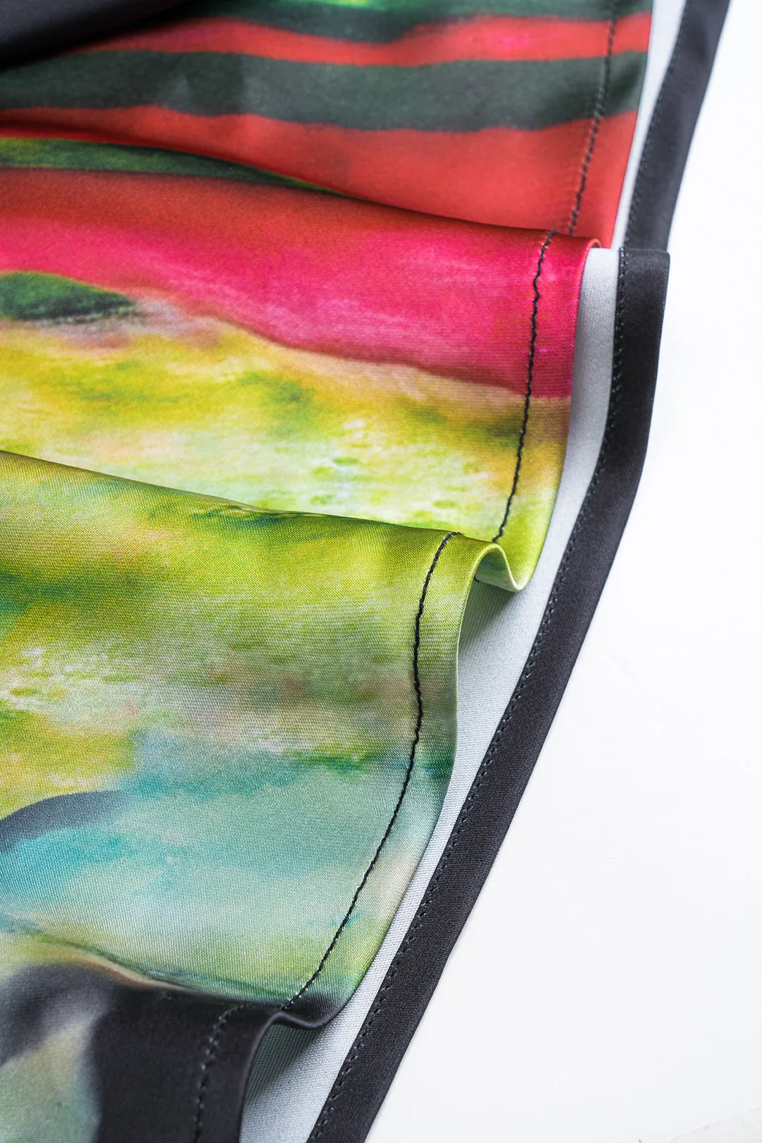 Blomsterprint Satin Høj talje nederdel sold by Micas product image thumbnail 5