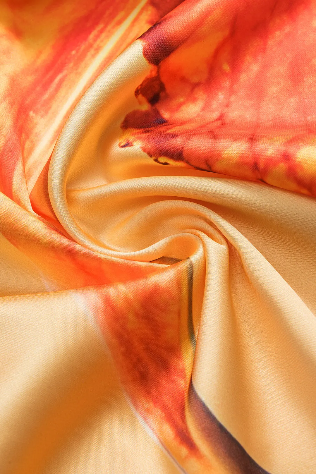 Blomsterprint satin asymmetrisk nederdel sold by Micas product image thumbnail 3