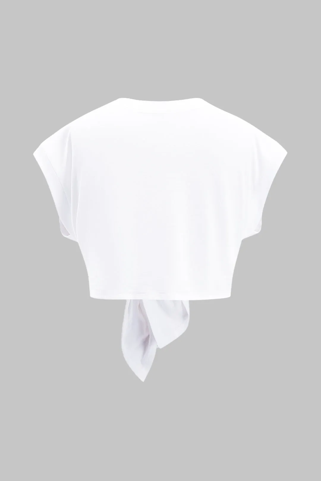 Plus størrelse brevprint slips front rund hals t-shirt sold by Micas product image thumbnail 2