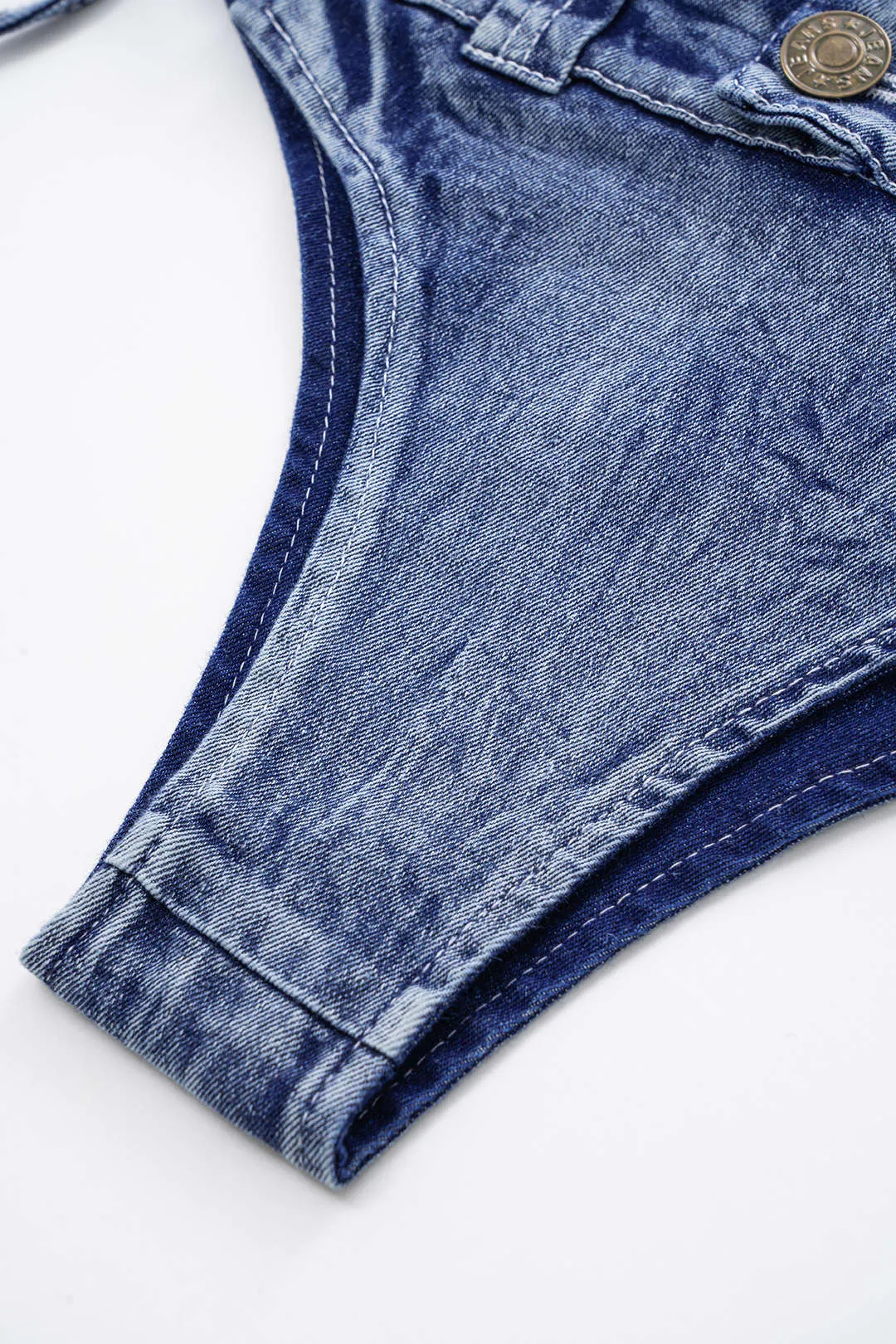 Denim tie knude bikini sæt sold by Micas product image thumbnail 5