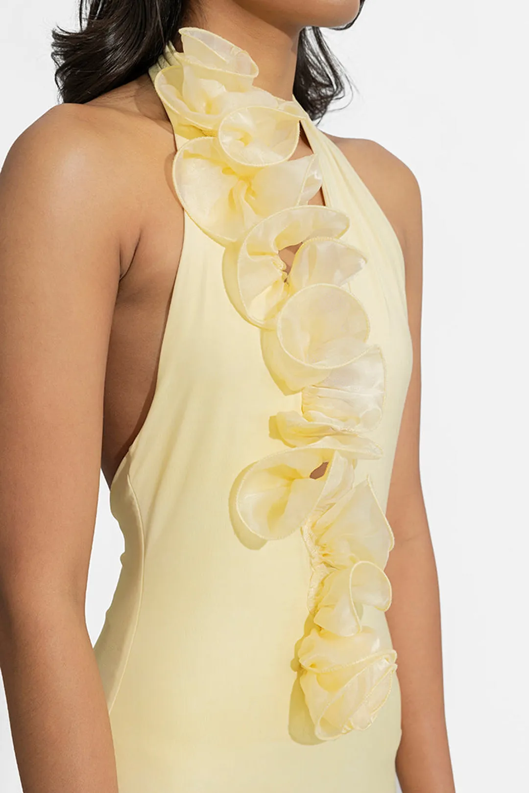 Halter hals rygfri ærmeløs maxi kjole sold by Micas product image thumbnail 4