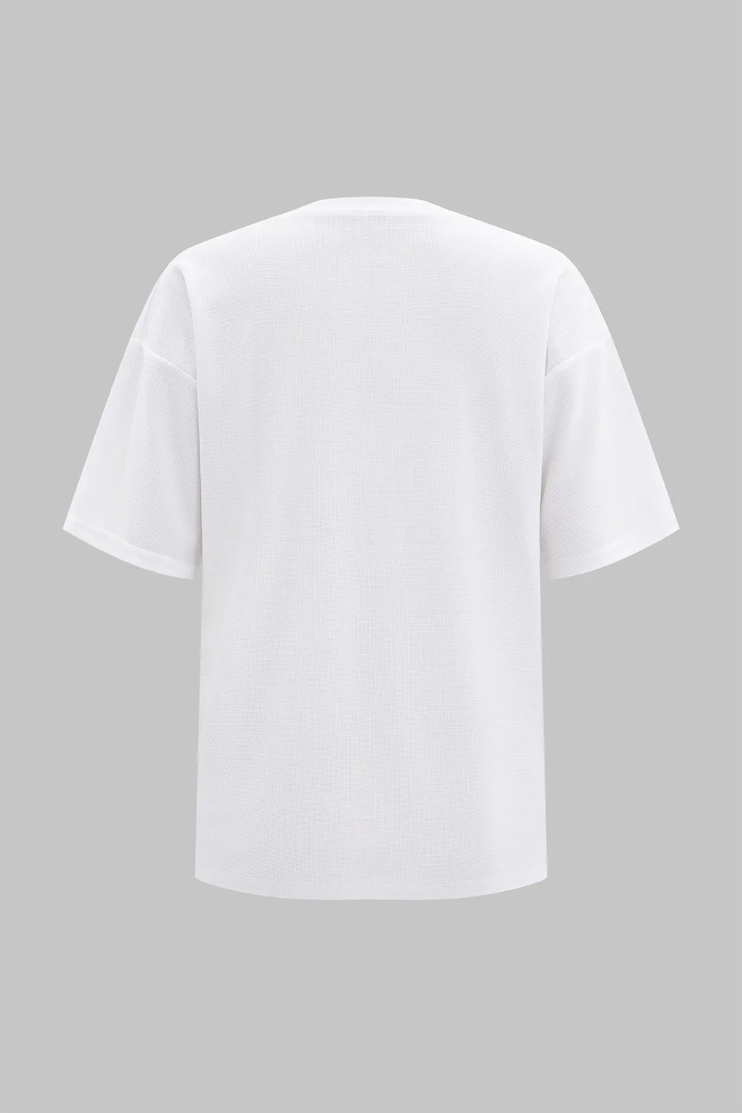 Hjerte abstrakt print top og ruched shorts satte sold by Micas product image thumbnail 4