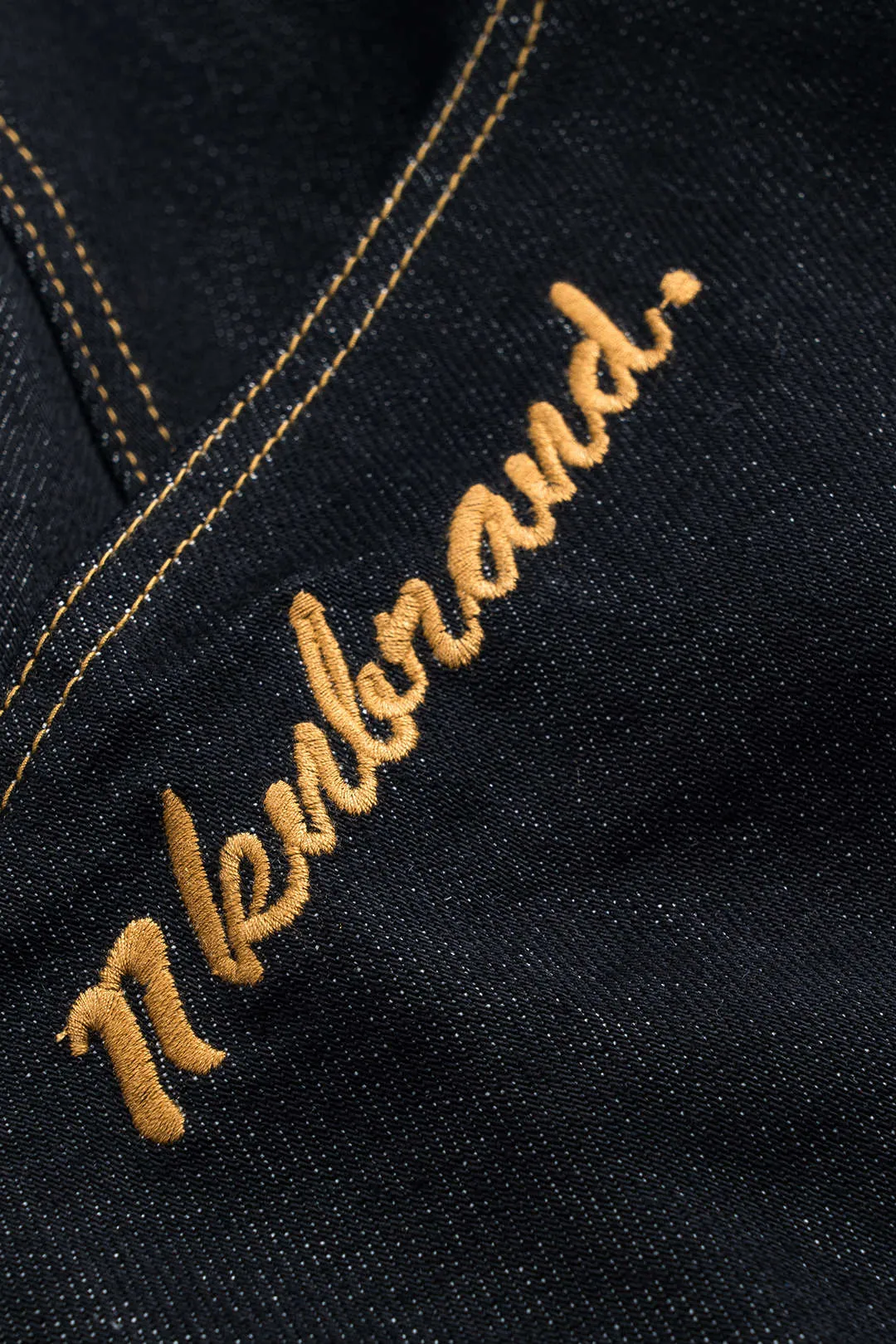 Denim broderi -knap Pocket Stitching Shorts sold by Micas product image thumbnail 4