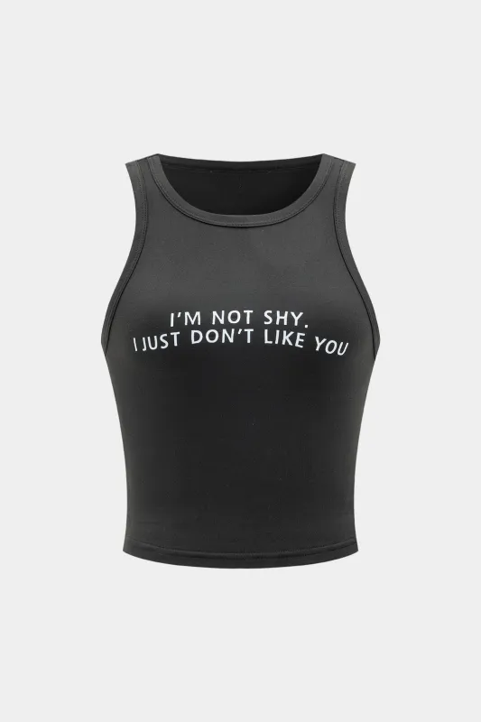 Brevprint tank top sold by Micas