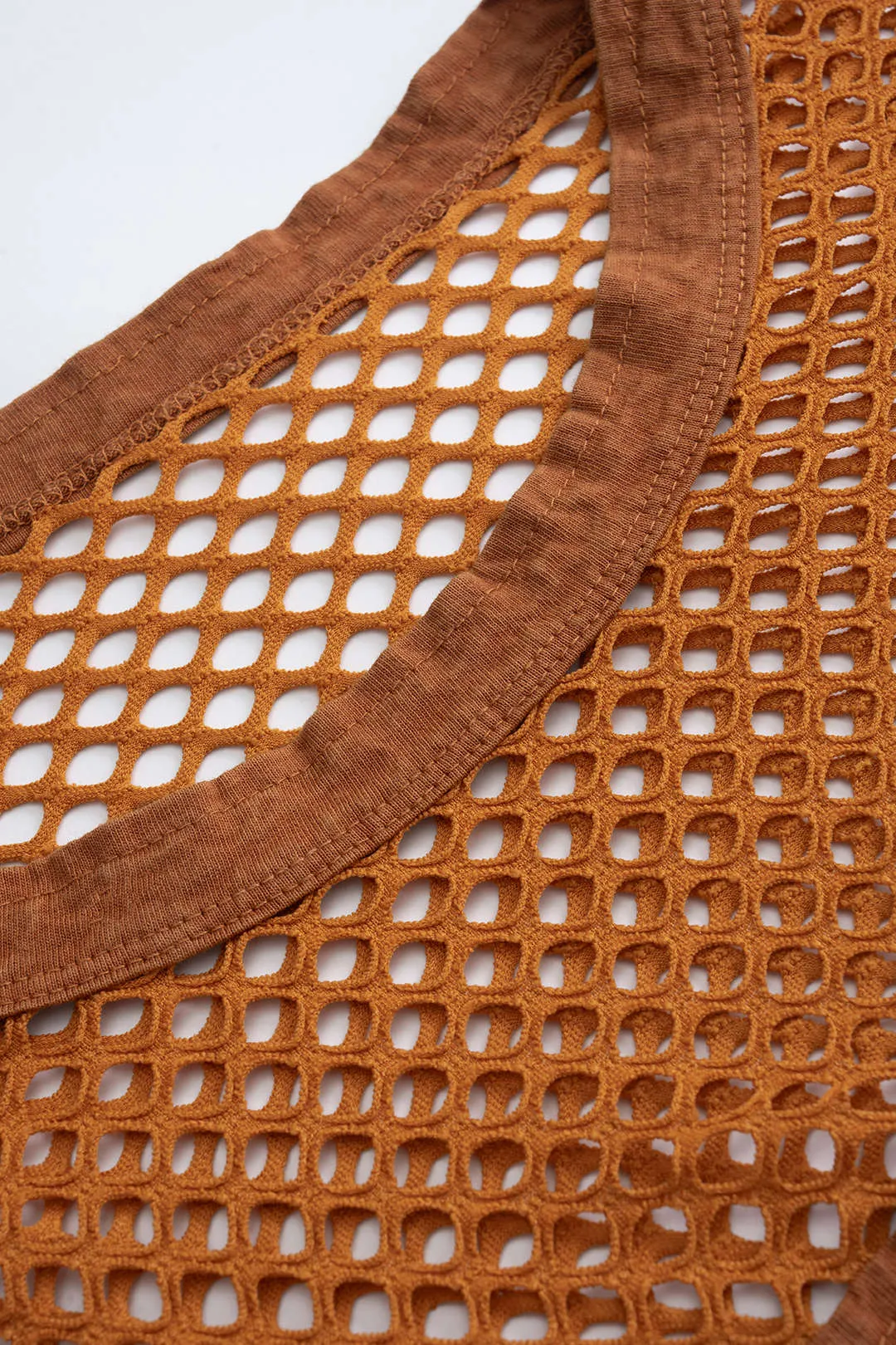 Denim hul ud patchwork tank top sold by Micas product image thumbnail 3