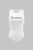 Letter Print Tank Top sold by Micas