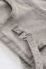 Denim Metallic Decor Patchwork Pocket Skirt sold by Micas