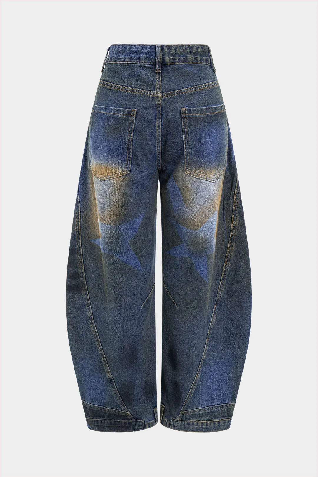 Dirty Denim Wide Leg Barrel Jeans sold by Micas product image thumbnail 2