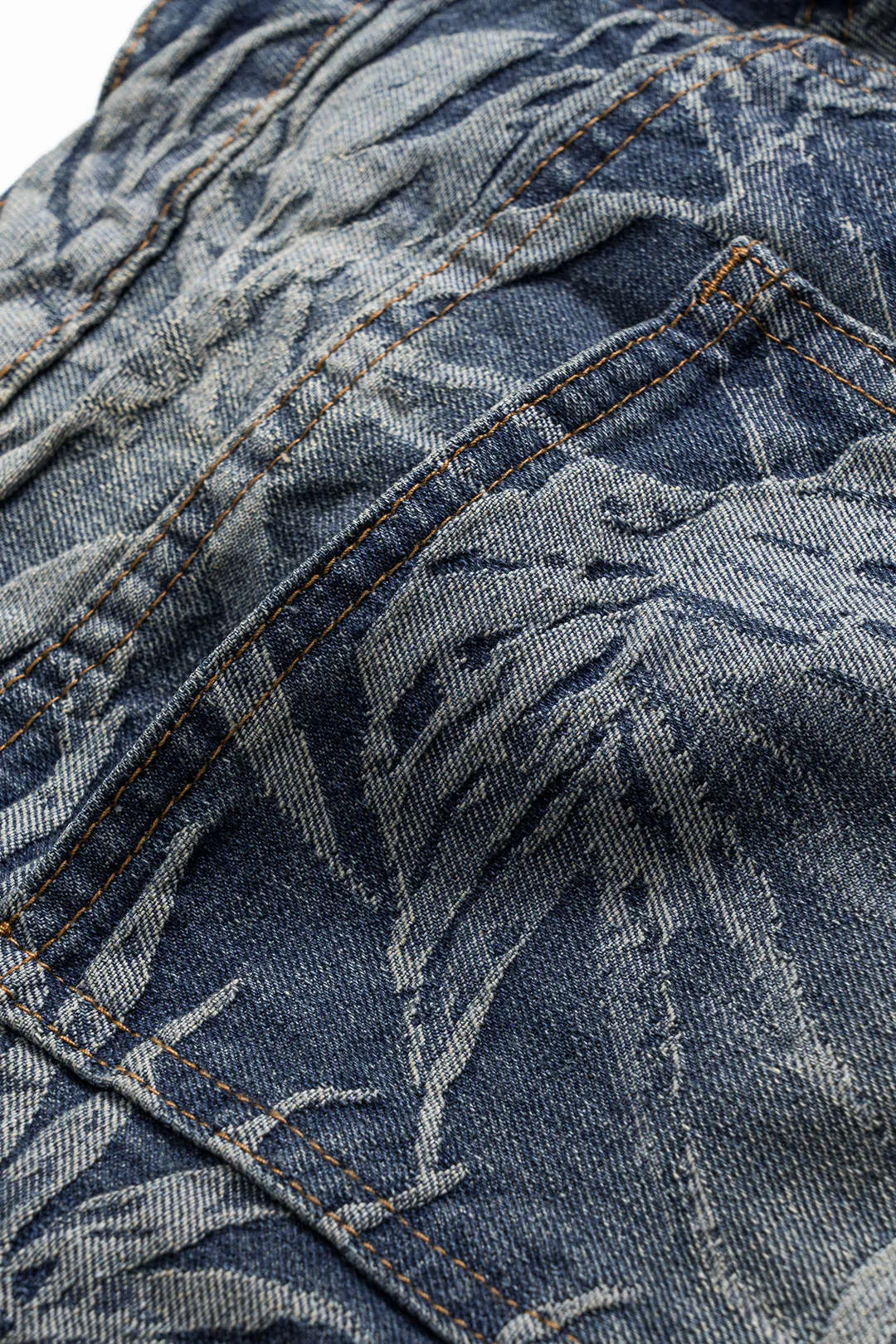 Jacquard denim lige ben jeans sold by Micas product image thumbnail 5