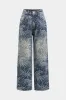 Jacquard denim lige ben jeans sold by Micas