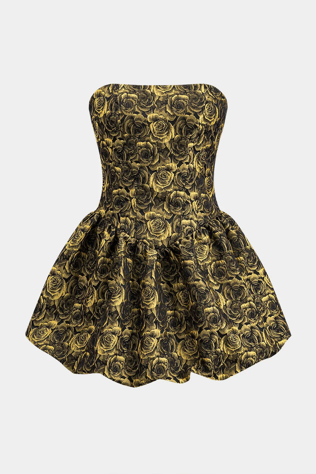 Jacquard Sleeveless Zipper Tube Mini Dress sold by Micas