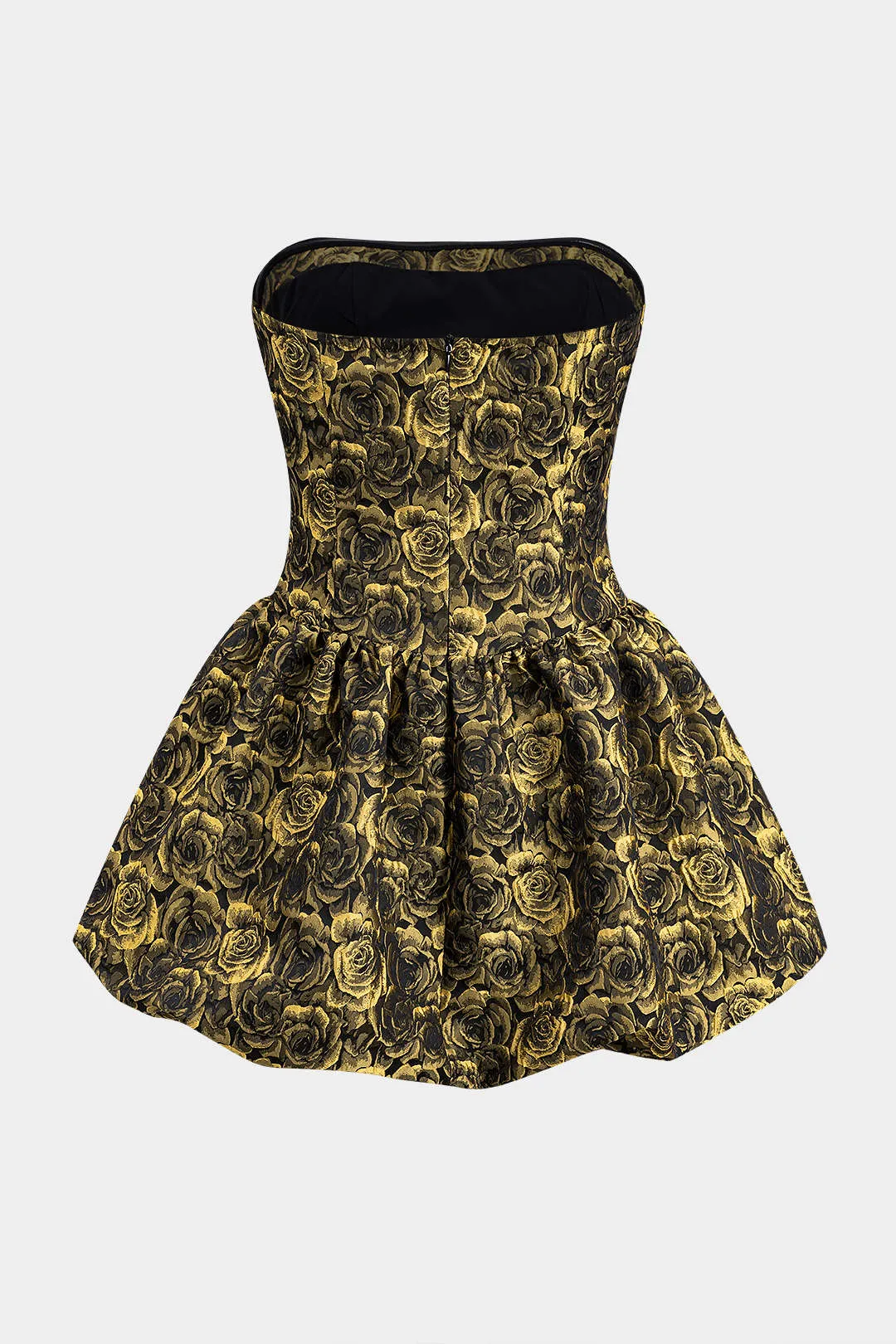 Jacquard Sleeveless Zipper Tube Mini Dress sold by Micas product image thumbnail 2