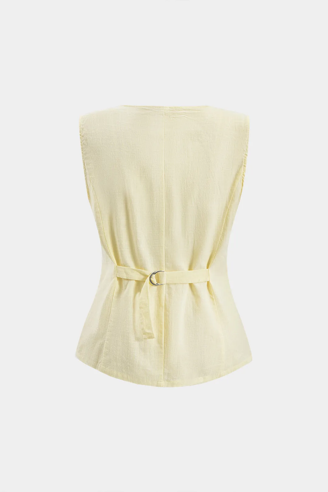 Knapdetaljer vest og shorts sæt sold by Micas product image thumbnail 3