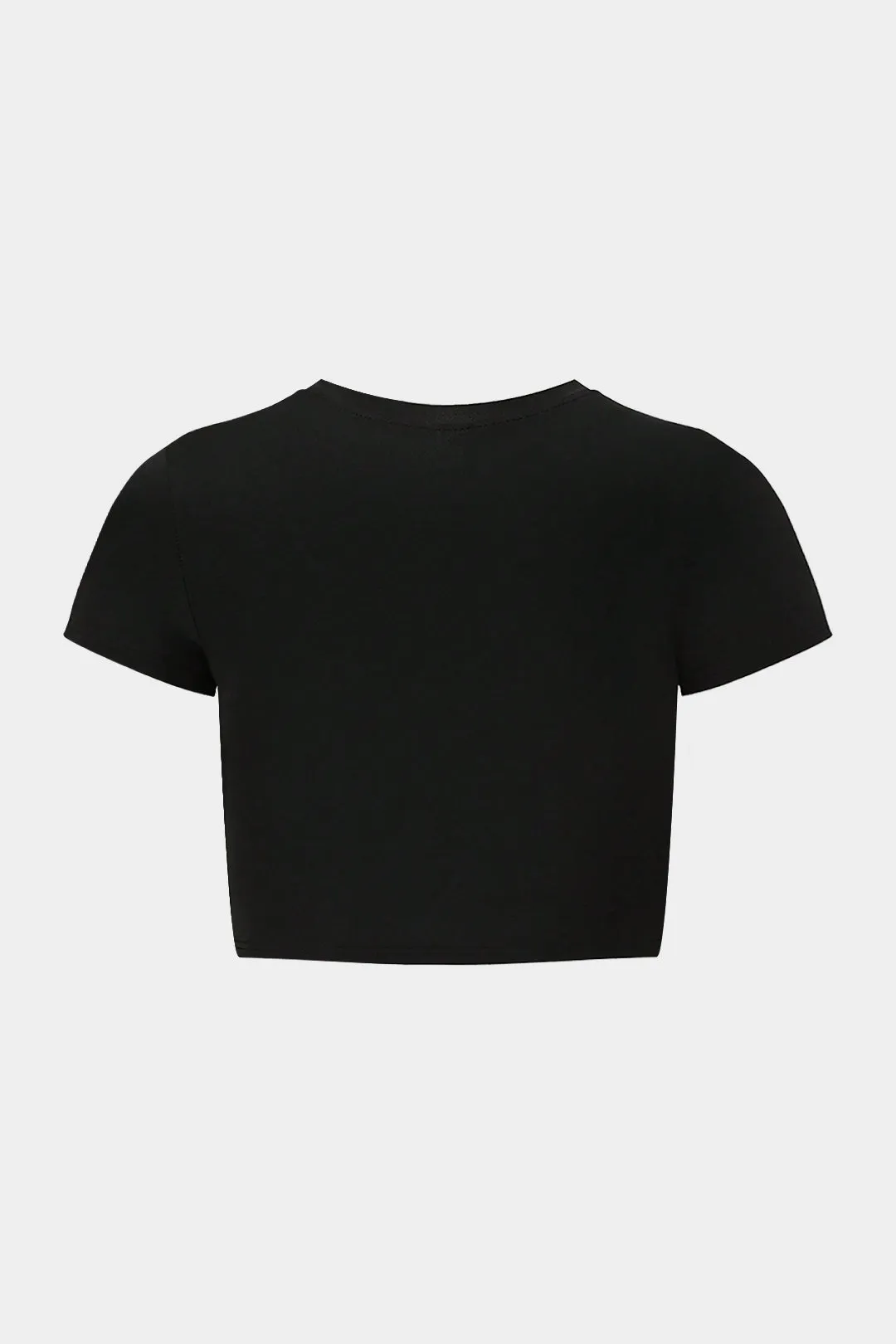 Plus størrelse brev print kort ærme t-shirt sold by Micas product image thumbnail 2